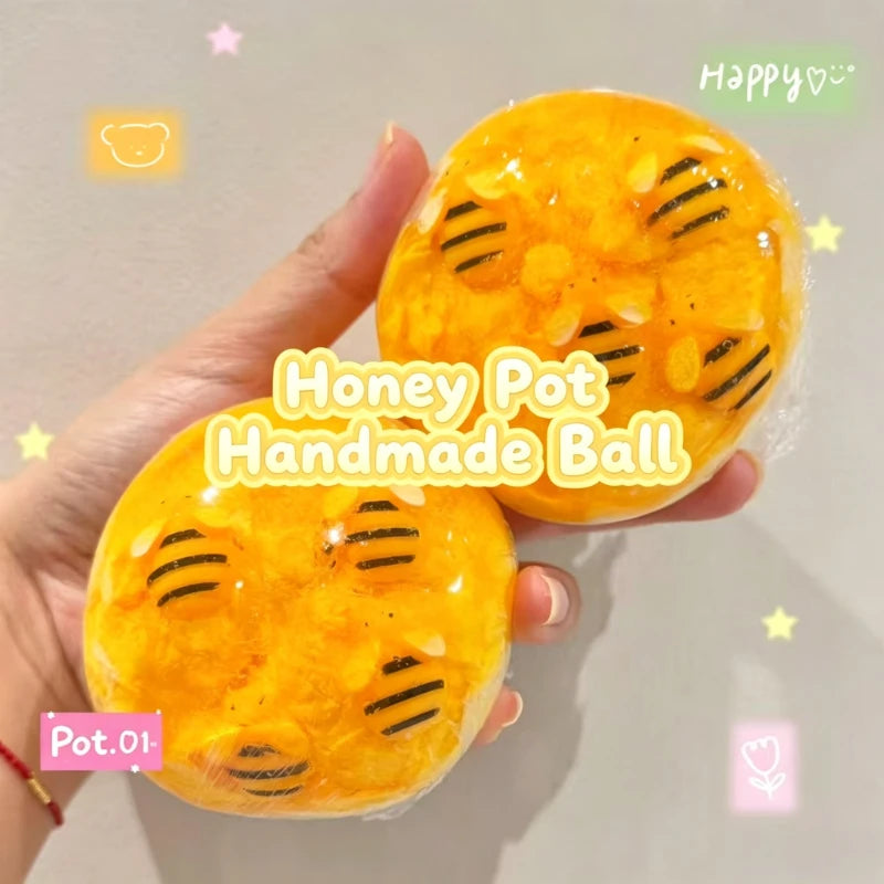 Crunchy Honey Jar Ball Squishy Stress Ball Fidget Toy Crunchy Squeeze
