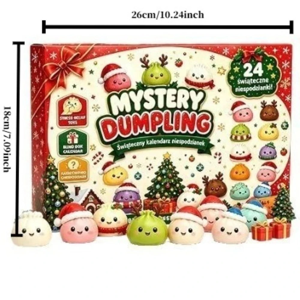 2026 Xmas Surprise Advent Calendar Blind Box, 24Pcs Soft Squeeze