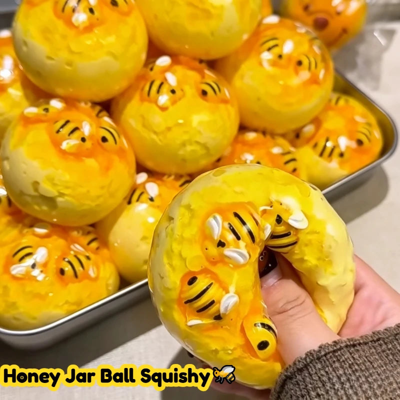 Crunchy Honey Jar Ball Squishy Stress Ball Fidget Toy Crunchy Squeeze