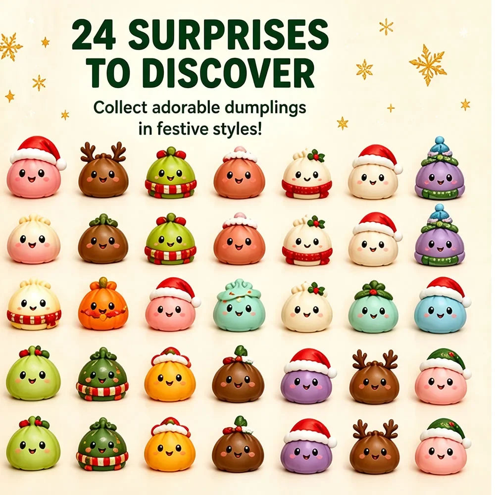 2026 Christmas Squishy Advent Calendar, Dumpling Slow Rebound