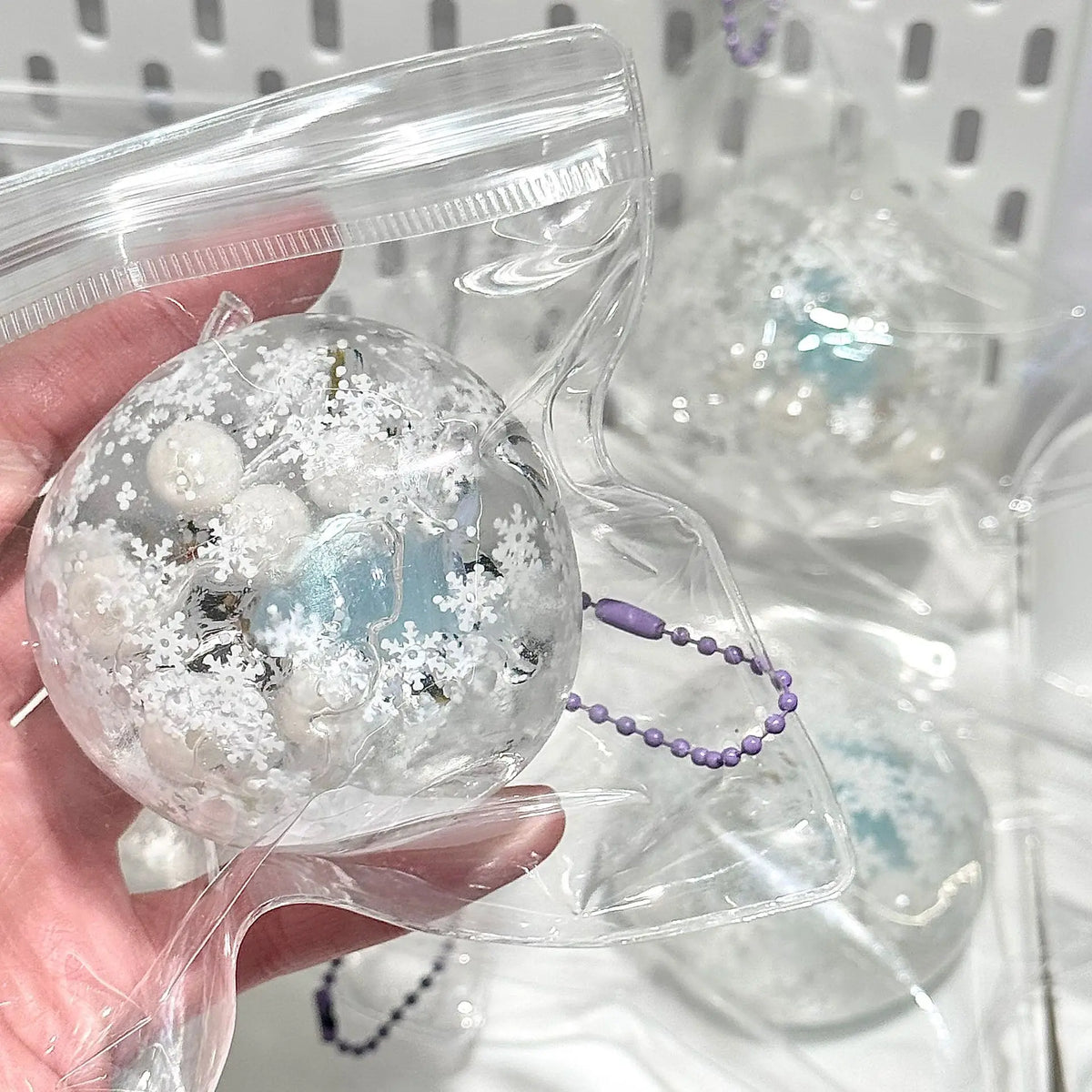 Squishy Winter Snow Maltose Ball Soft Fidget Sensory Toy for ADHD
