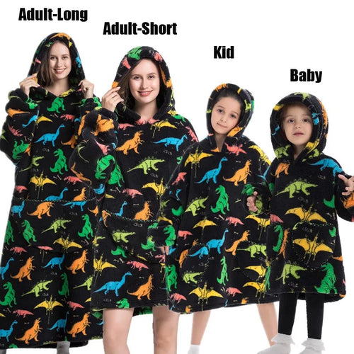Winter Hoodies Sweatshirt Women Men Pullover Fleece Giant TV Oversized
