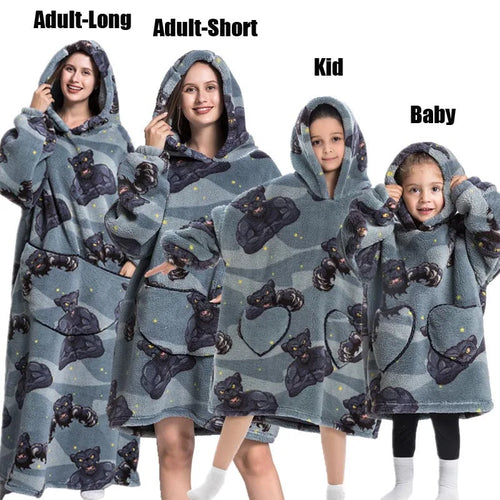 Winter Hoodies Sweatshirt Women Men Pullover Fleece Giant TV Oversized