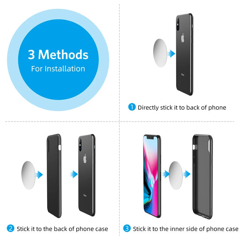 Magnetic Car Phone Holder Air Vent Clip Mount 360 Rotation Mobile