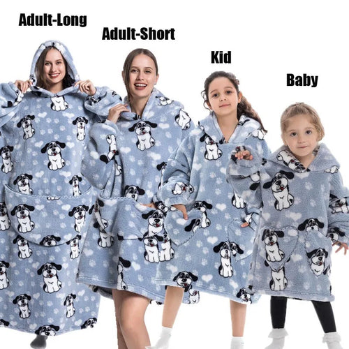Winter Hoodies Sweatshirt Women Men Pullover Fleece Giant TV Oversized