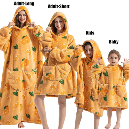 Winter Hoodies Sweatshirt Women Men Pullover Fleece Giant TV Oversized