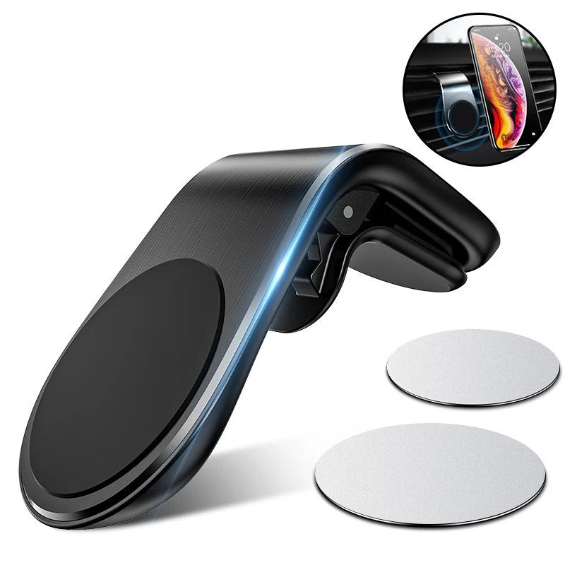 Magnetic Car Phone Holder Air Vent Clip Mount 360 Rotation Mobile
