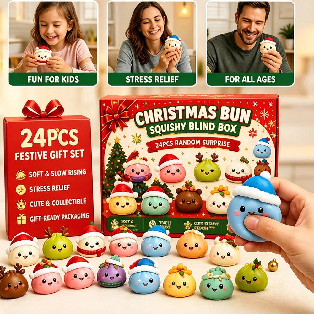 2026 Christmas Squishy Advent Calendar, Dumpling Slow Rebound