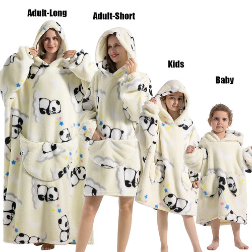 Winter Hoodies Sweatshirt Women Men Pullover Fleece Giant TV Oversized