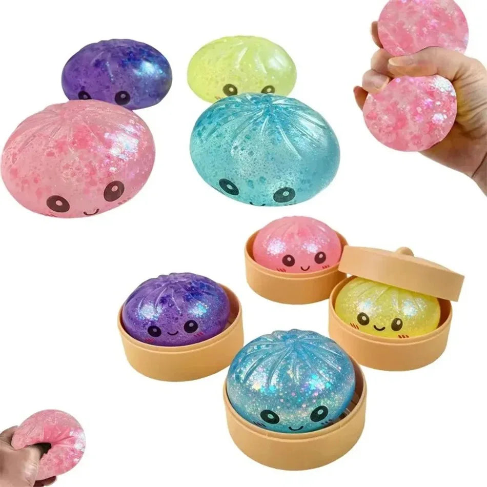 Dumpling Pressure Dumpling Squishies Cute Colorful Bun Toy Slow Rising