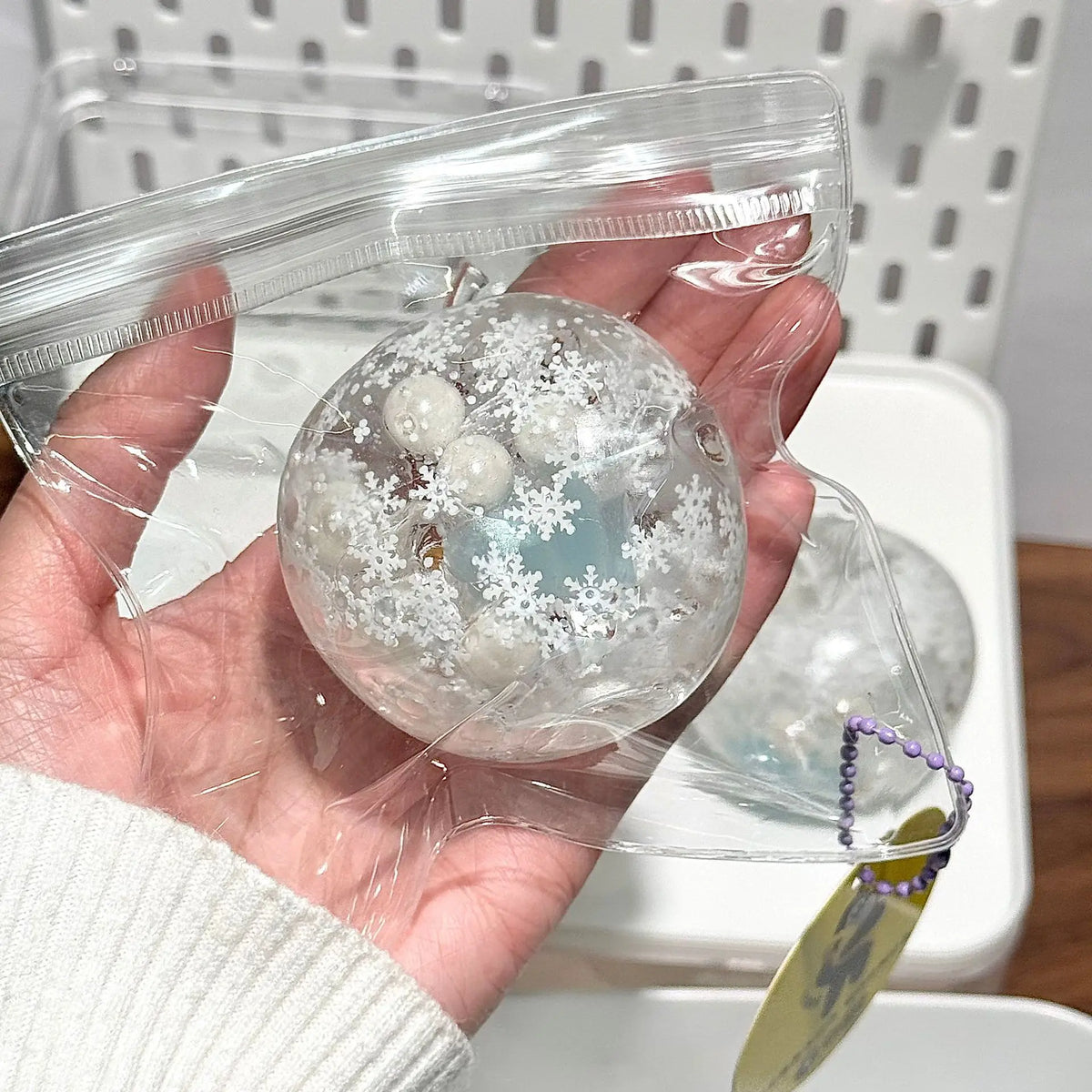 Squishy Winter Snow Maltose Ball Soft Fidget Sensory Toy for ADHD