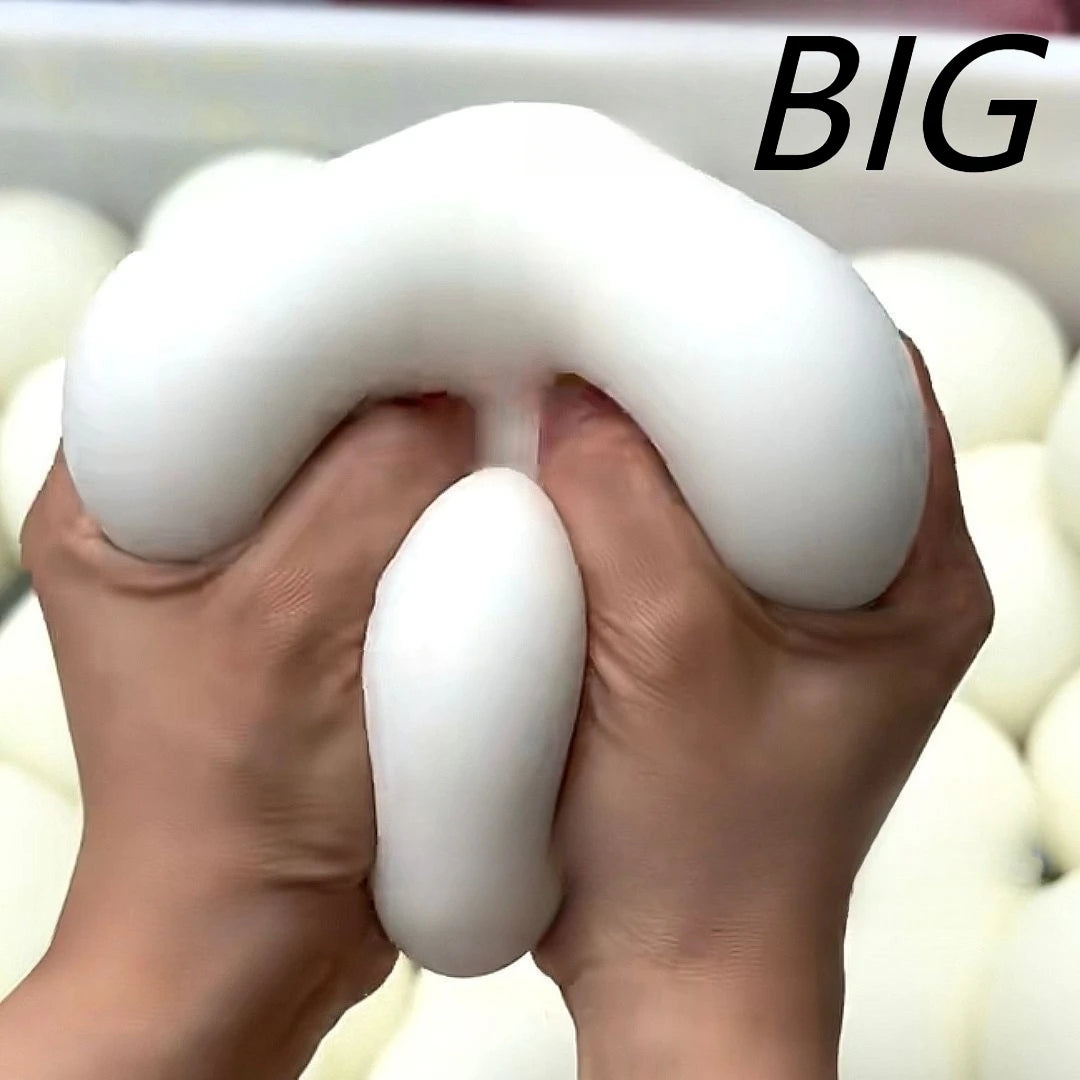 Big Squishy Bread Stress Ball Fidget Toy Soft Bun Squeeze Ball Stress