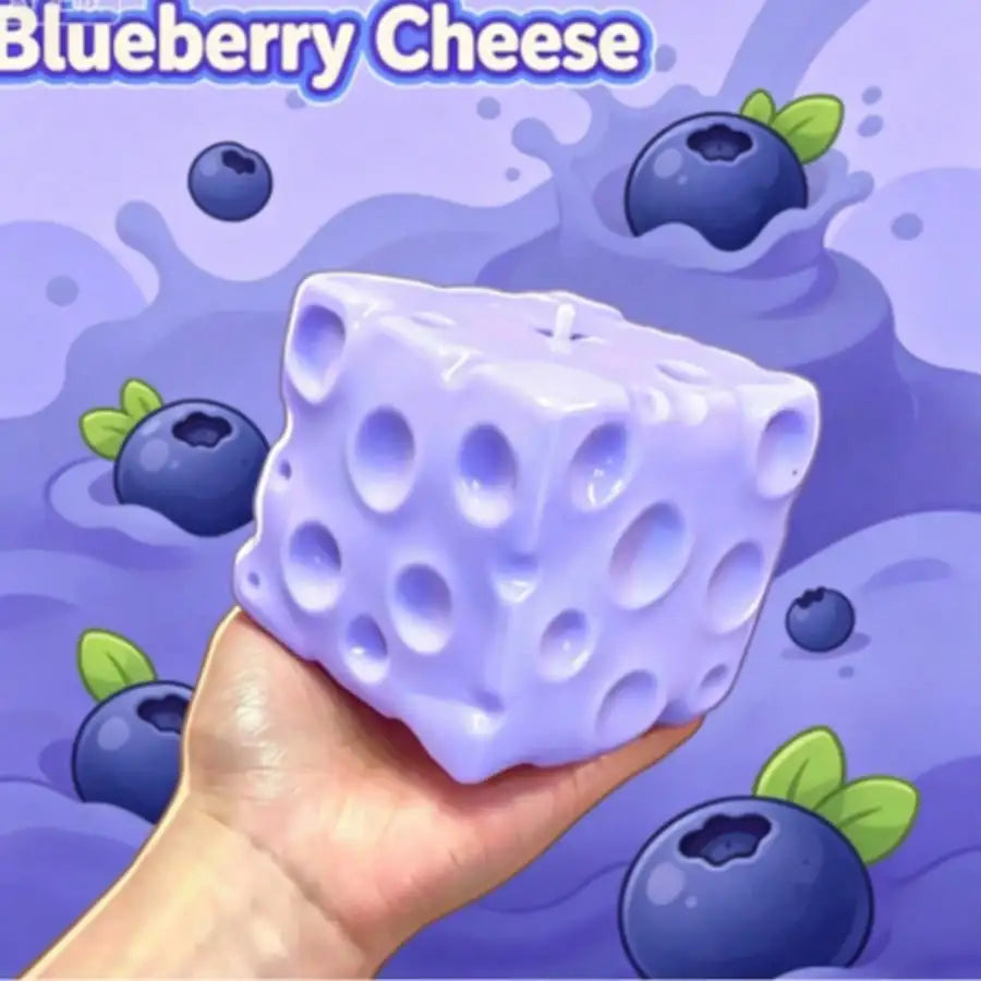 New Blueberry Cheese Cake Squishy Toy Soft Slow Rebound Texture Stress