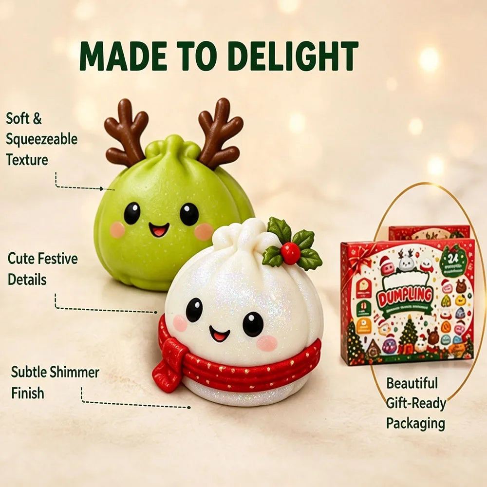 2026 Christmas Squishy Advent Calendar, Dumpling Slow Rebound