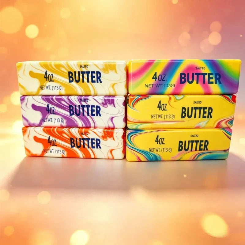 Hawaii Rhyolite Colors Butter Stick Squishy Fidget Toys Elastic Cheese