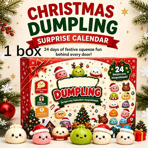 2026 Christmas Squishy Advent Calendar, Dumpling Slow Rebound