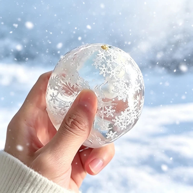 Squishy Winter Snow Maltose Ball Soft Fidget Sensory Toy for ADHD