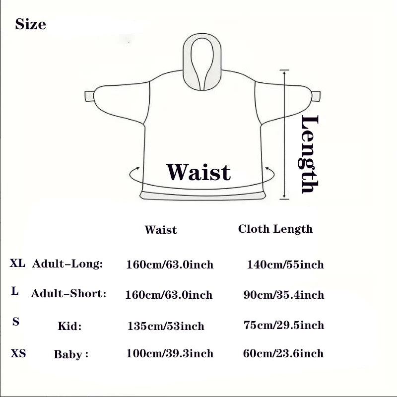 Winter Hoodies Sweatshirt Women Men Pullover Fleece Giant TV Oversized