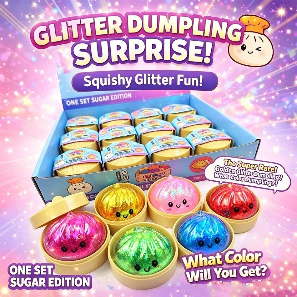 Dumpling Pressure Dumpling Squishies Cute Colorful Bun Toy Slow Rising