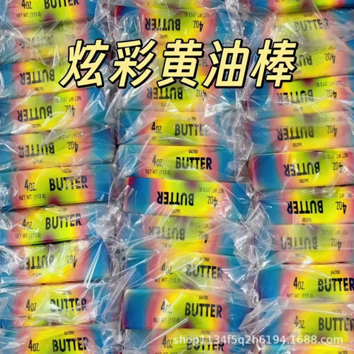 Hawaii Rhyolite Colors Butter Stick Squishy Fidget Toys Elastic Cheese