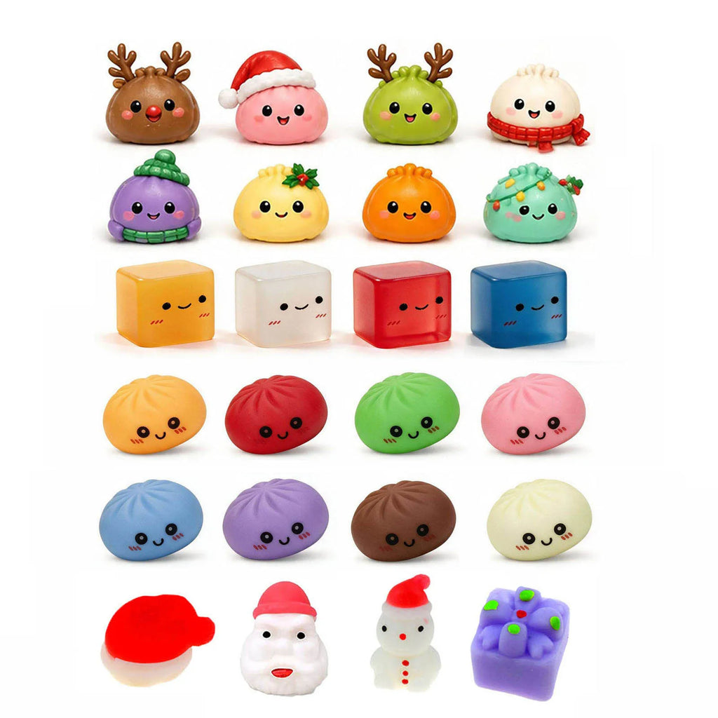 2026 Xmas Surprise Advent Calendar Blind Box, 24Pcs Soft Squeeze
