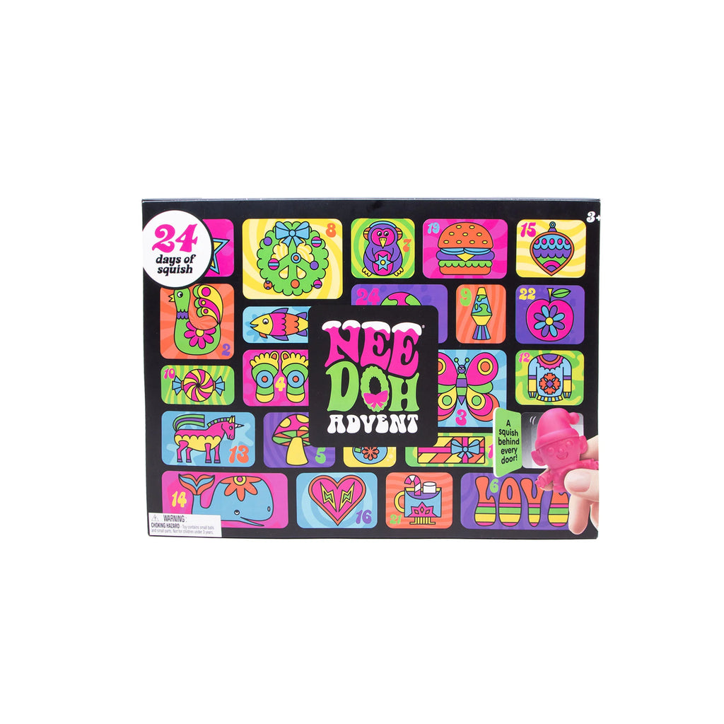 2026 NeeDoh Advent Calendar Gift 24 Day 3D PVC Sensory Squeeze Dolls