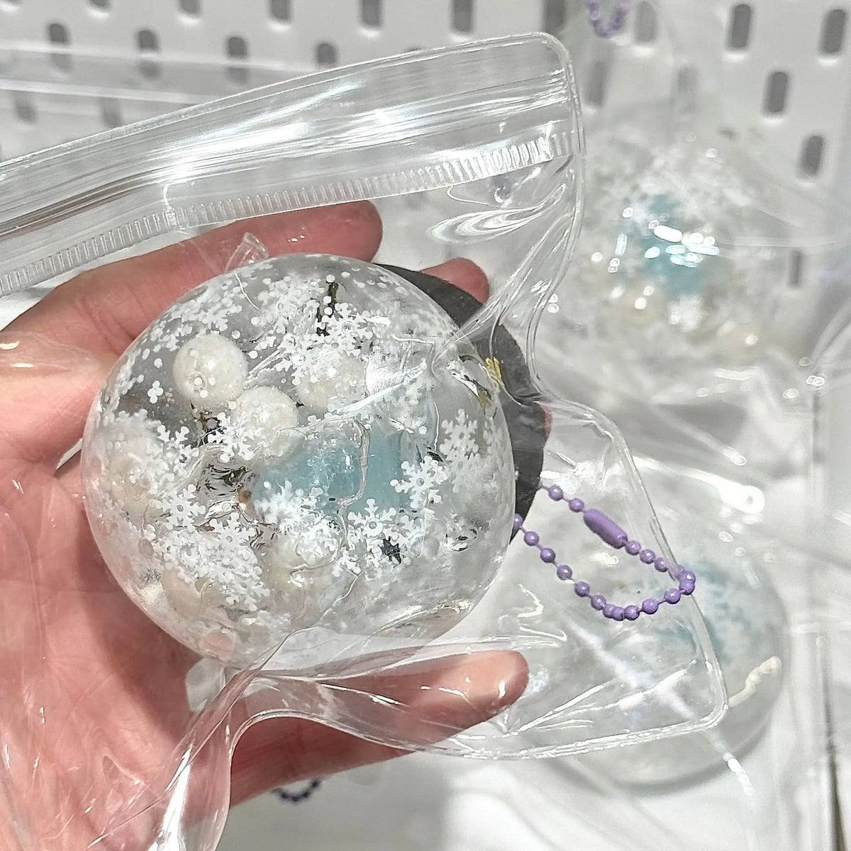 Squishy Winter Snow Maltose Ball Soft Fidget Sensory Toy for ADHD
