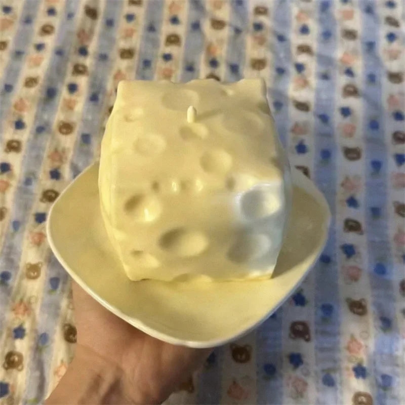 Jumbo Cheese Cube Stress Ball Big Cheese Shapeable Squeeze Ball