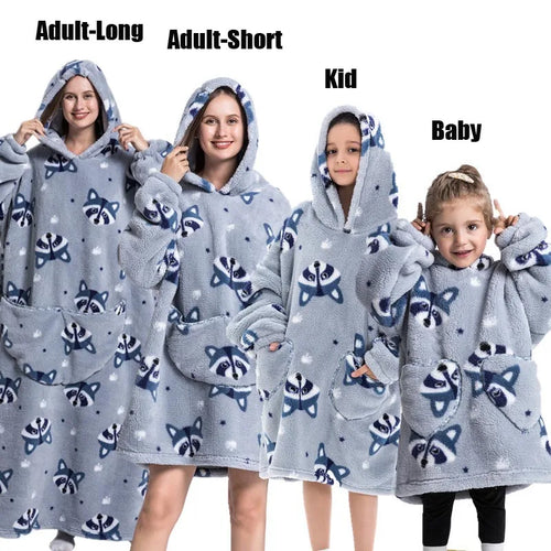 Winter Hoodies Sweatshirt Women Men Pullover Fleece Giant TV Oversized