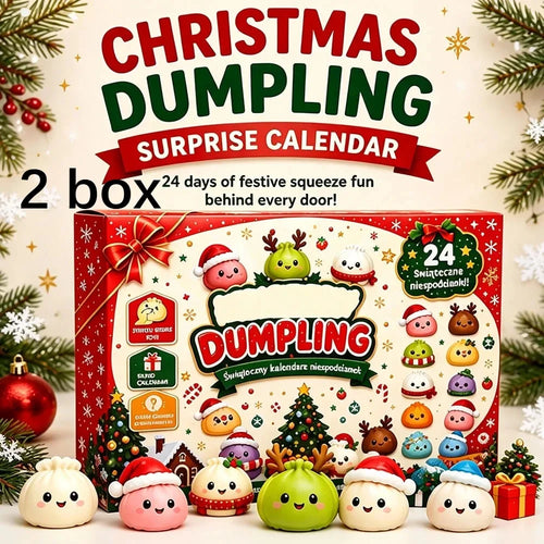 2026 Christmas Squishy Advent Calendar, Dumpling Slow Rebound