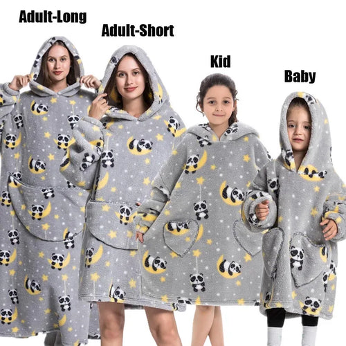 Winter Hoodies Sweatshirt Women Men Pullover Fleece Giant TV Oversized